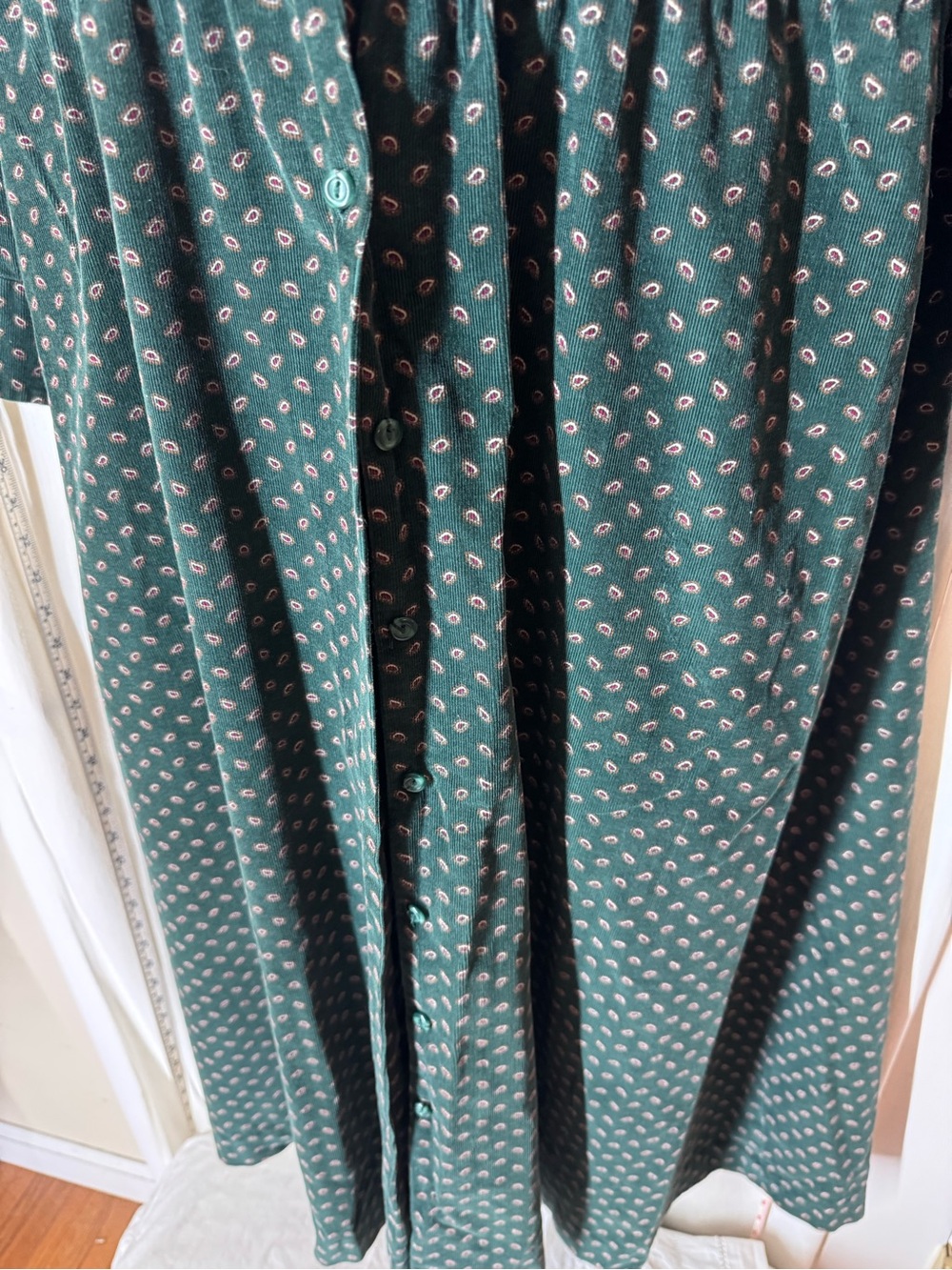 Vintage Charter Club Paisley Corduroy Dress - Picture 4 of 8